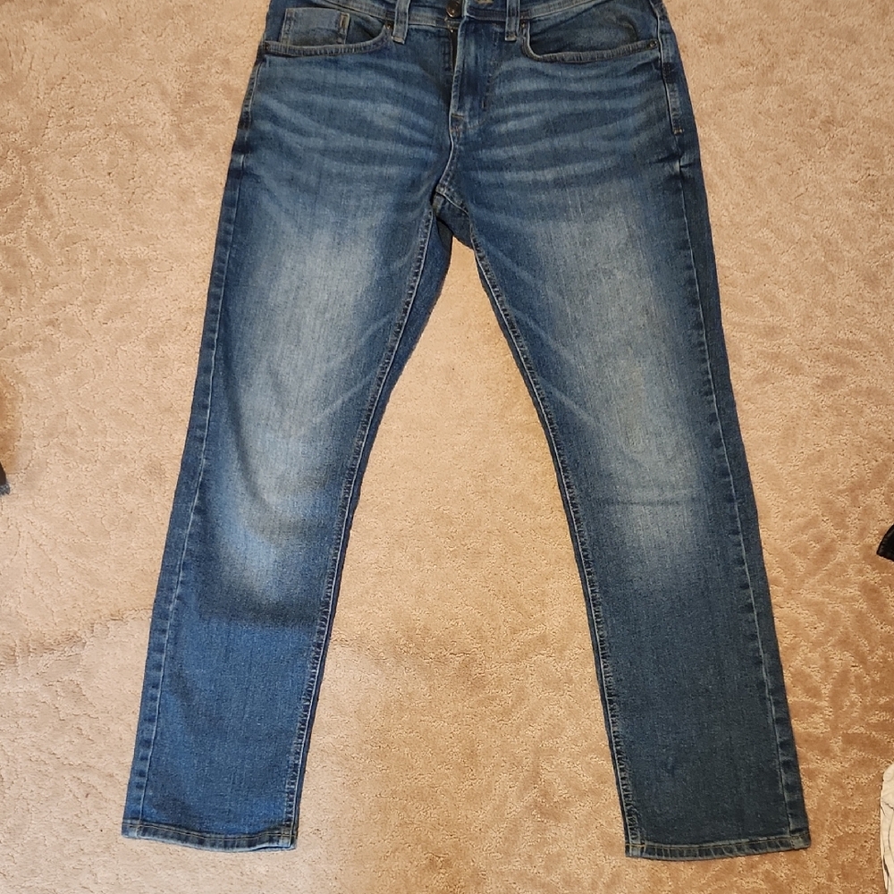 Buffalo David Bitton Men's Straight Blue Jeans, 30x30